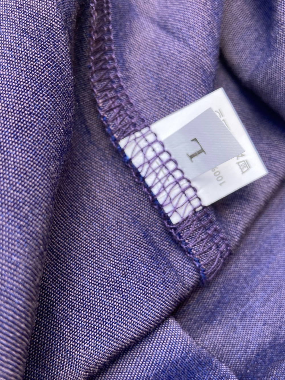 Metallic Dark Purple Slinky Super Soft Button Down Collared Shirt Whimsigoth - Picture 13 of 17